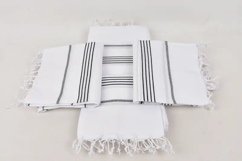 Turkish Bath Towel Set, 70x40 Cotton Striped Towel, Embroidered Towel, Beach Towel Gift, Bachelorette Party Gifts, Wedding Day Gift For Bride - 6