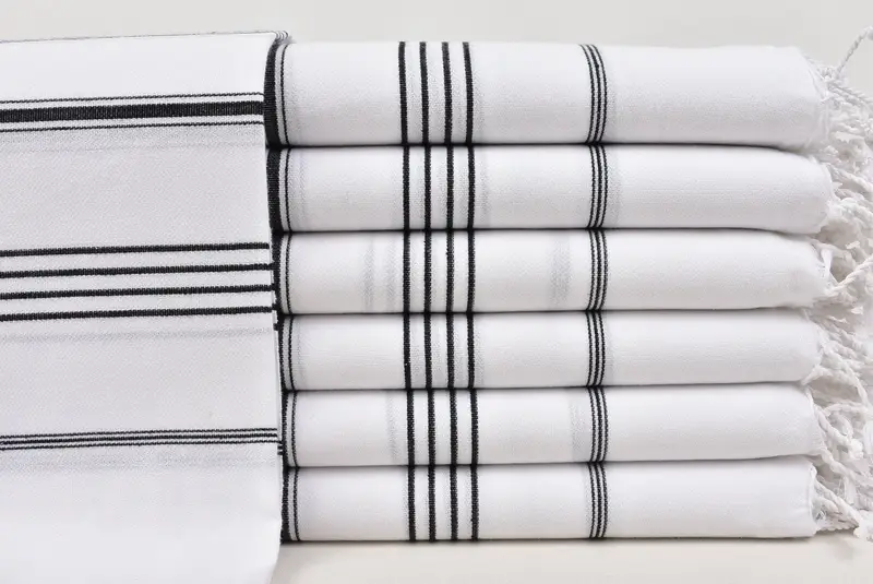 Turkish Bath Towel Set, 70x40 Cotton Striped Towel, Embroidered Towel, Beach Towel Gift, Bachelorette Party Gifts, Wedding Day Gift For Bride - 1