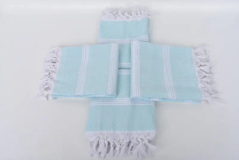 Embroidery Towel, 70x30 Cotton Striped Towel, Family Gift, Monogram Beach Towel, Turkish bath towel, Wedding Hand Made Gift, Turkish towel - 6