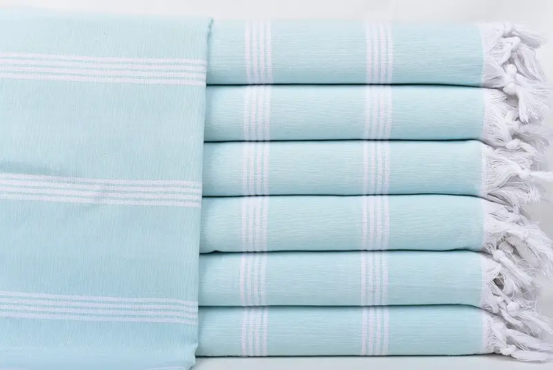 Embroidery Towel, 70x30 Cotton Striped Towel, Family Gift, Monogram Beach Towel, Turkish bath towel, Wedding Hand Made Gift, Turkish towel - 1