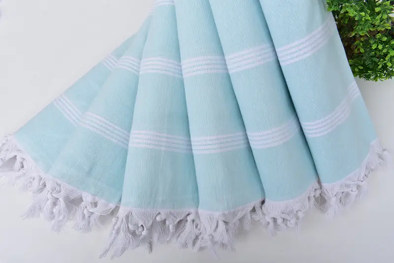 Embroidery Towel, 70x30 Cotton Striped Towel, Family Gift, Monogram Beach Towel, Turkish bath towel, Wedding Hand Made Gift, Turkish towel - 4