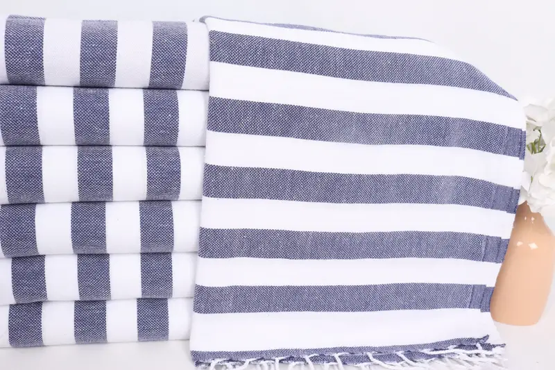 44x20 Cotton Striped Towel, Best Friend Wedding Gift, Kitchen Towel, Gifts For Him, Personalized Gift, Spa Gift, Wedding Gift, Guest Towel - 2