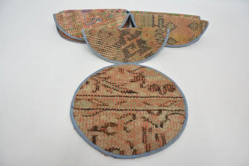 ボヘミアンパターン、オレンジ&ブラウン25インチプレースマット、フォーマル&ゴシックスタイル