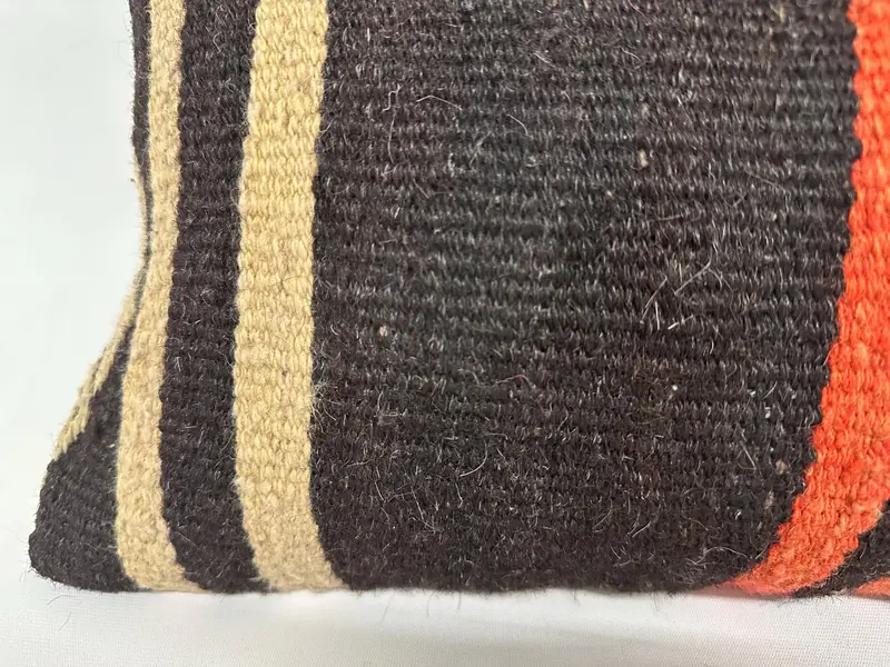 Pillow Case, Interior Designer Pillow, 12x43 Brown Cushion Case, Accent Throw Cushion Cover, Home Decor Pillow, Throw Kilim Pillow, Authentic Pillow - 4