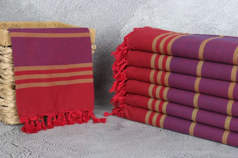 Bulk Order Towel, Hammam Towel USA, Bathroom Towel, Turkish towel, Personalized Turkish Towel, Large Turkish Towel, 68x32 Cotton Striped Towel - 3