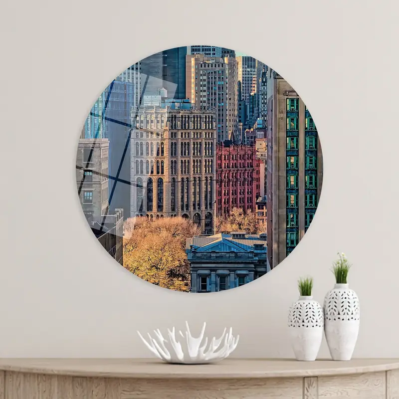 Manhattan View Canvas: New York Cityscape Printed Art