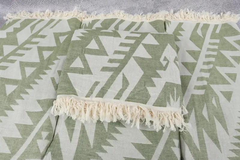 76x40 Cotton Geometric Towel, Merry Christmas Gifts, Custom Wedding Gift, Turkish beach towel, Luxury Beach Towel, Bachelorette Party Favors - 5