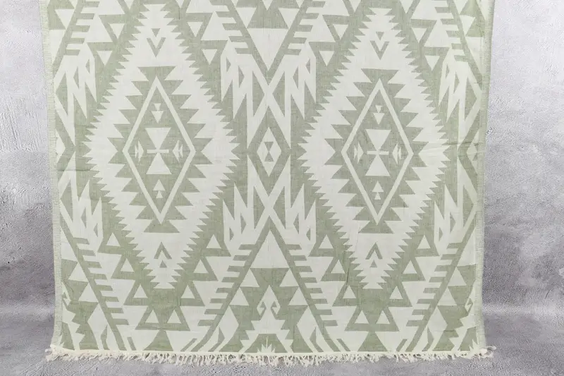 76x40 Cotton Geometric Towel, Merry Christmas Gifts, Custom Wedding Gift, Turkish beach towel, Luxury Beach Towel, Bachelorette Party Favors - 1