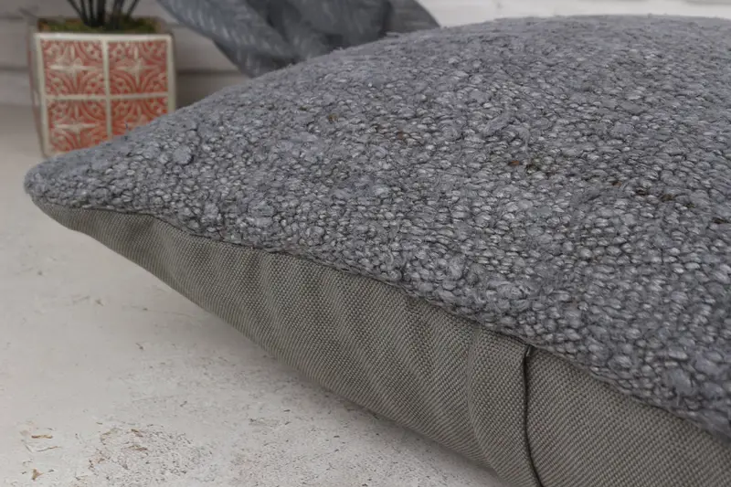 Custom Pillow Sham, Turkish Kilim Pillow, Pastel Cushion Case, Pillow Case, Gift Pillow, 18x18 Gray Pillow Cover, Handmade Kilim Cushion - 6