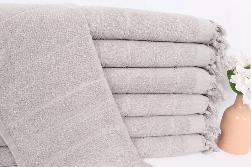 Valentine Day Gift For Her, Bathroom Towels, 40x18 Cotton Striped Terry Towel, Wedding Gift, Small Bath Towels, Gift Towel, Custom Turkish Towel - 1
