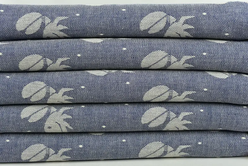 Personalize Gift, Lightweight Turkish towel, Organic cotton Turkish peshtemal towel, 68x40 Cotton Crab Design Towel, Summer Gift, Fouta towel - 2