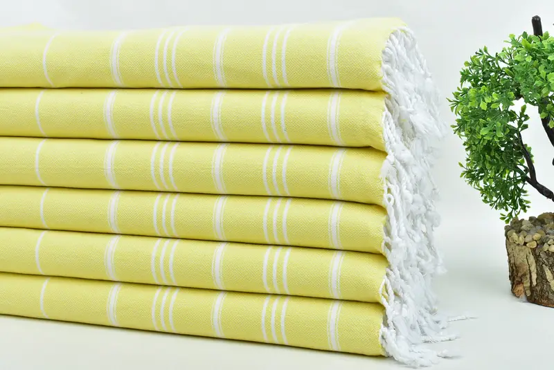Kişiselleştirilmiş hediyeler, monogramlı Türk havlu, kişiselleştirilmiş el havlu, düğün iyilikleri, 40x24 pamuklu çizgili havlu, yaz hediyesi, çalışan hediyeleri - 3