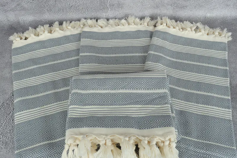 Beach towel, Turkish Towel USA, Personalized Gift, 70x38 Cotton Diamond Towel, Beach Theme Wedding Gift, Beach Towel Monogram, Christmas Gift - 4