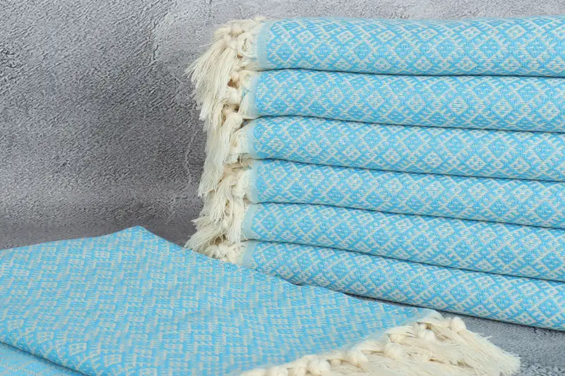 Peshtemal Towel, 70x40 Cotton Diamond Towel, Housewarming Gift, Organic Turkish towel, Bachelorette Towel, Bath towel, Bridesmaid Gifts Personalized - 2