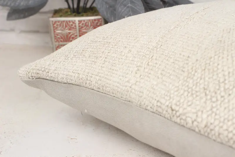 Vintage Kilim Throw Pillow, Southwestern Pillow Cover, 16x16 Beige Cushion Cover, Pillow, Armchair Cushion, Antique Pillows, Pillow for Sofa - 7