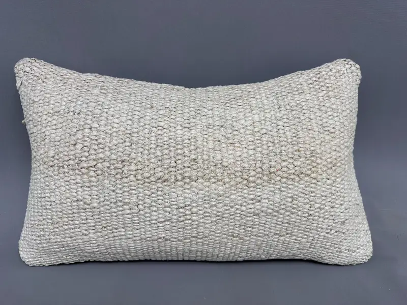 Gift Pillow, Vintage Throw Pillow Sham, 12x20 White Pillow Case, Pillow Case, Boho Pillow, Kilim Cushion Sham, Outdoor Bolster Pillow Case - 4