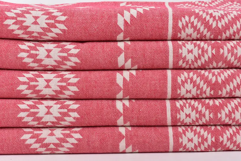 Organic Towel, Turkish Hand Towel, Handmade Gift, House Warming Gift, Monogram Hand Towel, 40x18 Cotton Kilim Towel, Monogrammed Hand Towel - 2