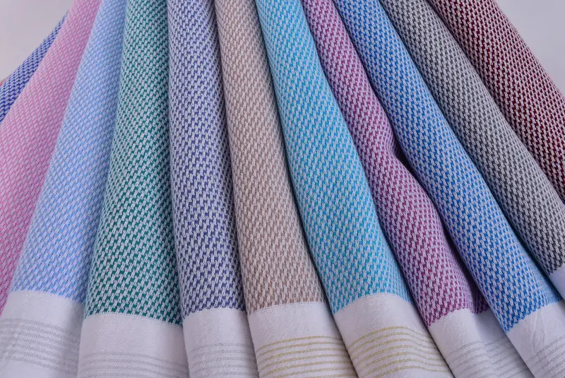 Custom Towel, Handmade Gift, Sand-free towel, 70x40 Cotton Striped Towel, Best Wedding Gift, Wedding Gift For Bride, Turkish Bath Towel Set - 5