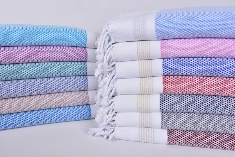 Custom Towel, Handmade Gift, Sand-free towel, 70x40 Cotton Striped Towel, Best Wedding Gift, Wedding Gift For Bride, Turkish Bath Towel Set - 1