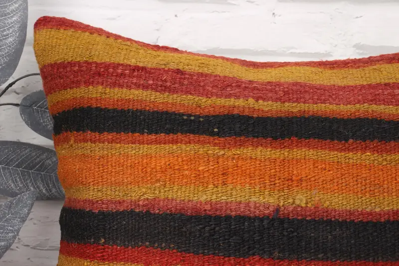Vintage Kilim Pillow, Cushion Case, Bed Pillow Sham, Boho Chic Pillow, Kilim Cushion Sham, 18x18 Brown Cushion Case, Pillow for Sofa - 2
