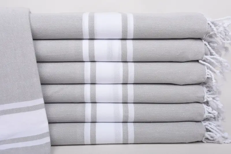 Bachelorette Towel, 70x40 Cotton Striped Towel, Holiday Towel, Personalized Bridesmaid Gift, Bridesmaid Gifts, Baby Boy Gift, Bridesmaid Gift Towel - 1