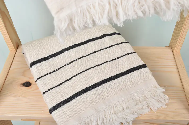 Lightweight towel, Sand-Resistant Peshtemal, Peshtemal Towel, 70x40 Cotton Striped Towel, Baby Boy Gift, Quick-dry peshtemal, Organic Cotton Towel - 5