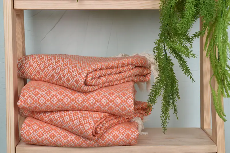 Spa Towel, Peshtemal, 70x40 Cotton Diamond Towel, Monogram Turkish Towel, Travel Towel, Turkish hand towel, Large Turkish Towel, Spa Gift Towel - 7