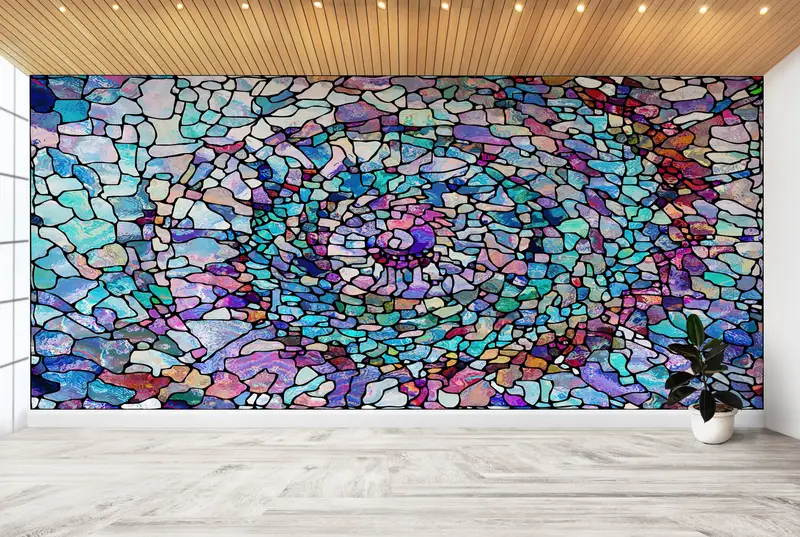 Werten Sie Ihren Raum mit trendigen, farbenfrohen bedruckten Tapeten auf