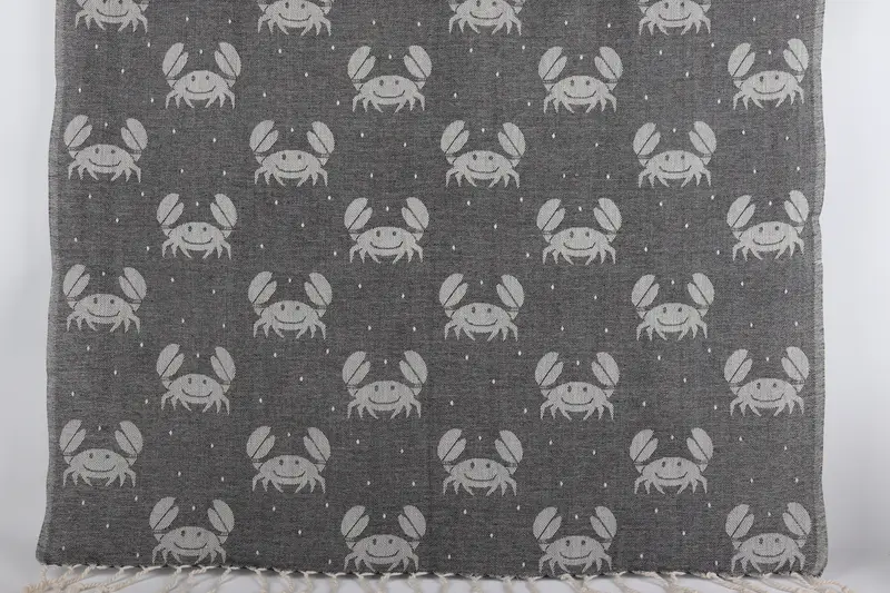 Black Cotton Towel Personalized Wedding Gift, 40x67 Inches