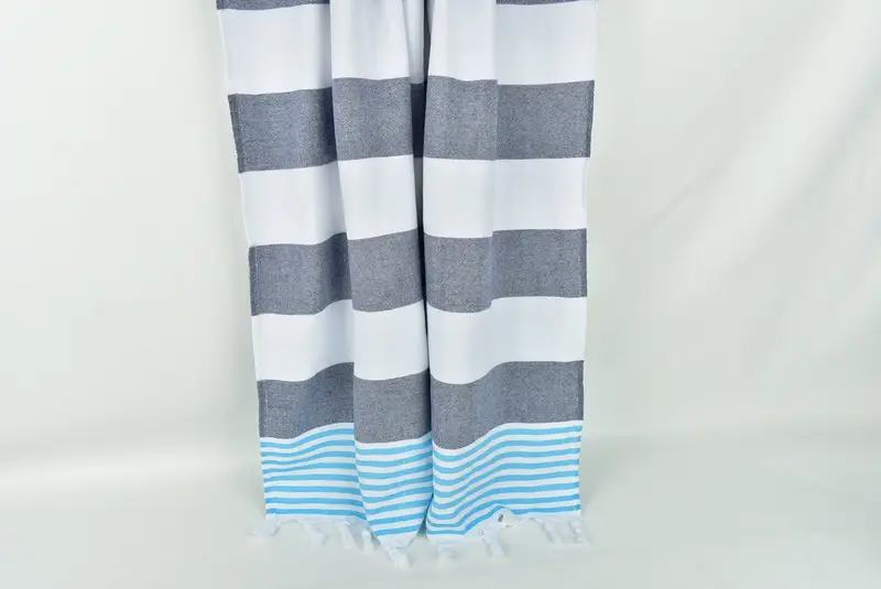 Custom Towel Beach, 68x36 Cotton Striped Terry Towel, Xmas Gifts, Bath towel, Sand-free towel, Absorbent Turkish towel, Gift For The Home Decor - 8