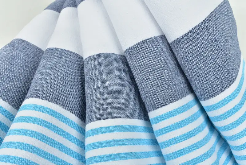 Custom Towel Beach, 68x36 Cotton Striped Terry Towel, Xmas Gifts, Bath towel, Sand-free towel, Absorbent Turkish towel, Gift For The Home Decor - 5