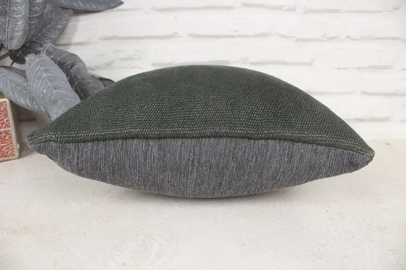 Almohada turca, funda de cojín personalizada, almohada, almohada estética, cubierta de almohada verde 14x14, almohada auténtica, almohada vintage kilim, almohada de kilim - 5