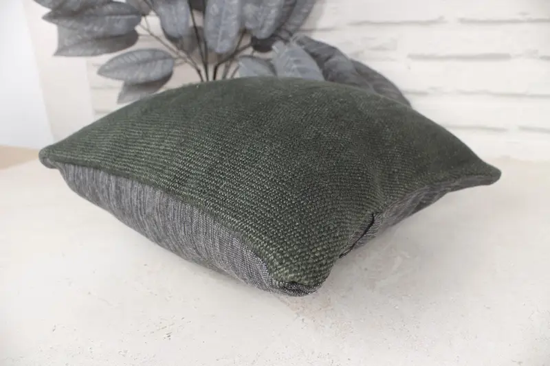 Almohada turca, funda de cojín personalizada, almohada, almohada estética, cubierta de almohada verde 14x14, almohada auténtica, almohada vintage kilim, almohada de kilim - 6