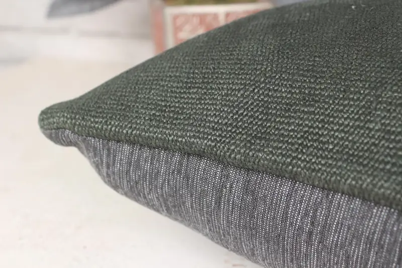 Almohada turca, funda de cojín personalizada, almohada, almohada estética, cubierta de almohada verde 14x14, almohada auténtica, almohada vintage kilim, almohada de kilim - 7
