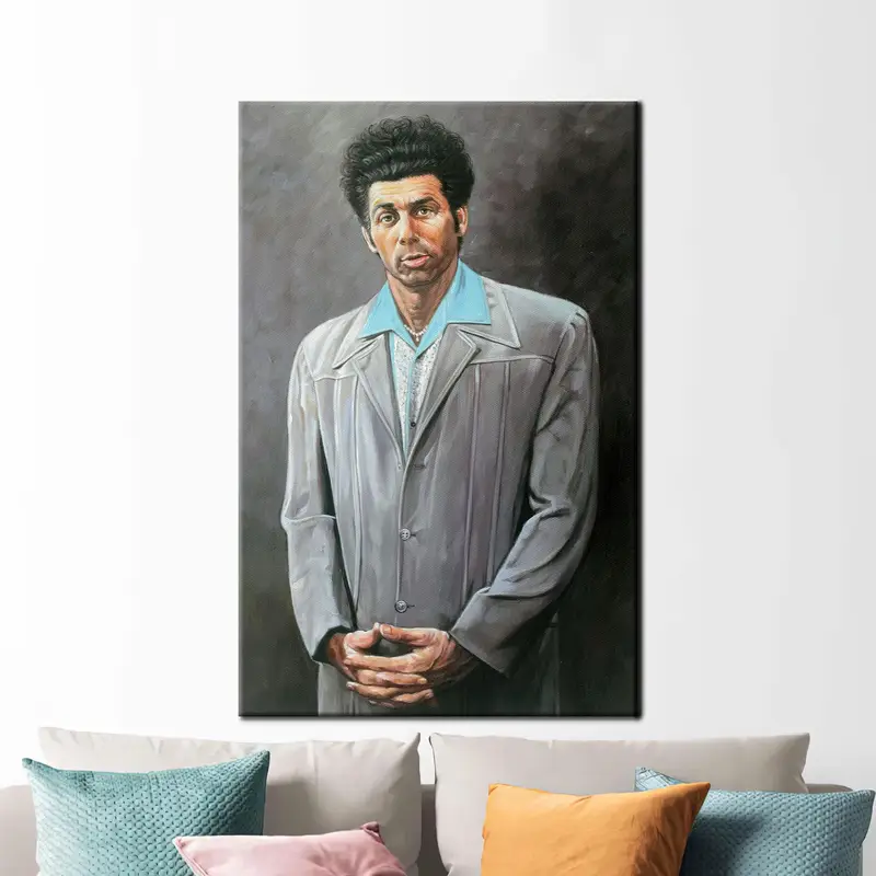 モダンでトレンディーなキャンバスプリント: クレイマーのポートレートアート
