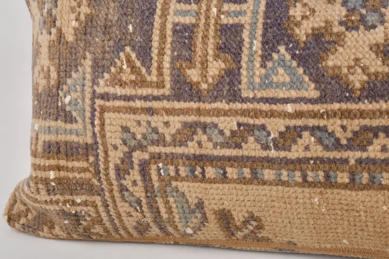 ニュートラルスロー枕カバー、トルコの枕、枕、民族キリムラグ枕、インテリアデザイナー枕、12x48茶色のクッションカバー、床クッション - 4