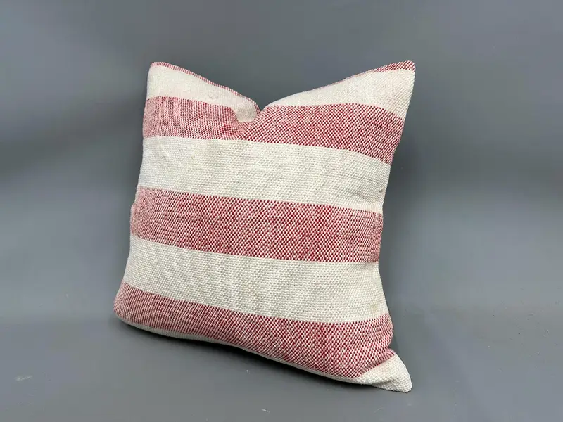 Vintage Cushion Cover, 20x20 White Pillow Cover, Cushion Cover, Accent Throw Cushion Case, Vintage Kilim Pillow, Vintage Pillow, Kilim Cushion Sham - 3
