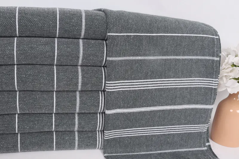 Personalized Gifts, Personalized Kitchen Towel, Girl Trip Party Favor, Custom Hand Towel, 38x18 Cotton Striped Towel, Bridesmaid Gift Towel - 2