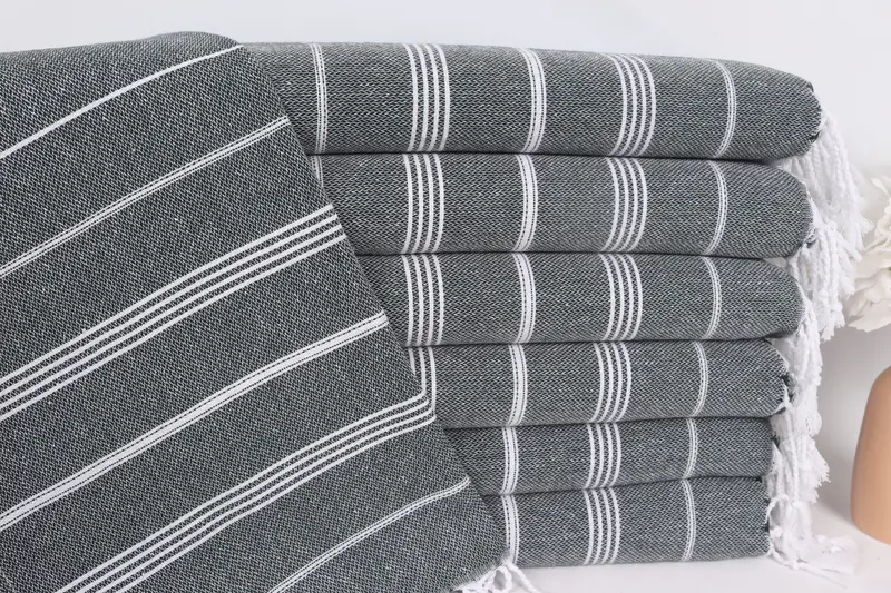 Personalized Gifts, Personalized Kitchen Towel, Girl Trip Party Favor, Custom Hand Towel, 38x18 Cotton Striped Towel, Bridesmaid Gift Towel - 1