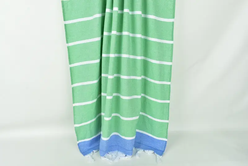 Travel towel, Bridal Shower Favors, Quick-drying cotton Turkish beach towel, Organic towel, Bathroom Towel, 68x40 Cotton Striped Terry Towel - 8