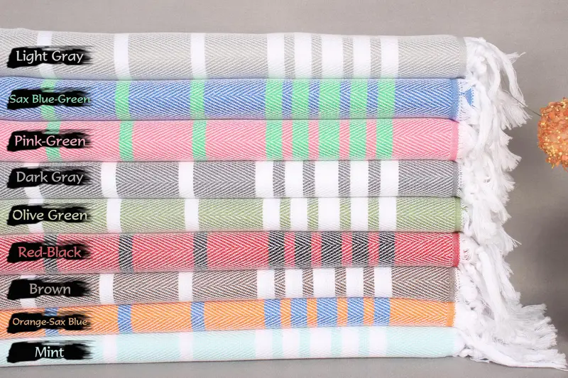 40x20 Cotton Zig zag Towel, Monogrammed Hand Towel, Wedding Gift, Valentines Day Gift Idea, Best Friend Wedding Gift, Personalized Dish Towel - 1
