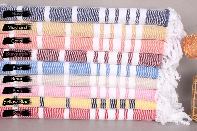 40x20 Cotton Zig zag Towel, Monogrammed Hand Towel, Wedding Gift, Valentines Day Gift Idea, Best Friend Wedding Gift, Personalized Dish Towel - 2