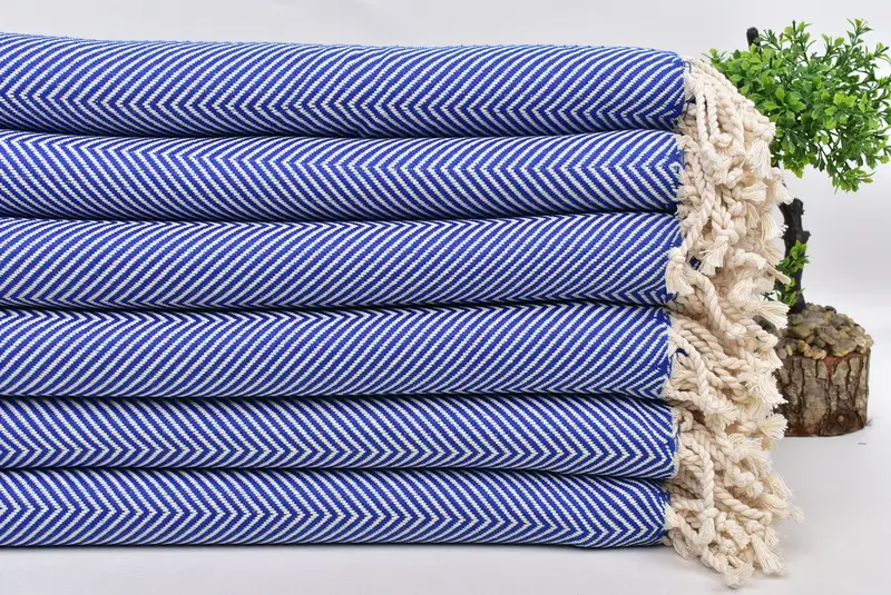 Bridal Shower Gift, Bridesmaid Gifts Personalized, 70x40 Cotton Herringbone Towel, Bachelorette Party Gifts Bridesmaids, Large Turkish Towel - 3