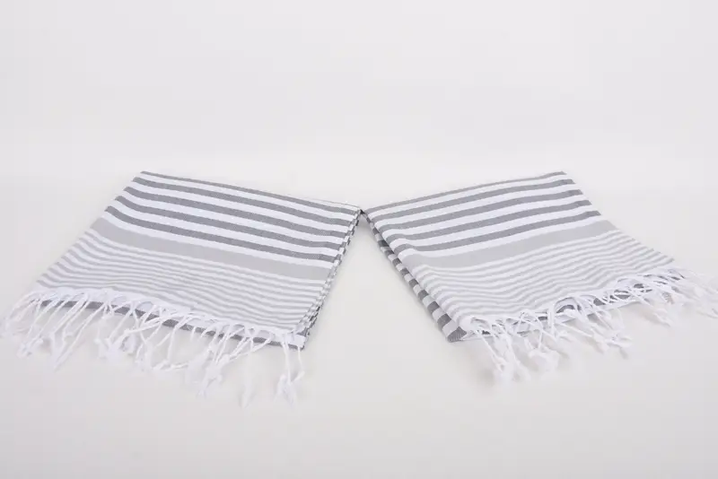 Beach Theme Wedding Gift, Personalized Gift, 40x24 Cotton Striped Towel, Monogrammed Hand Towel, Wedding Favors, Travel Towel, Bridal Party Gifts - 6