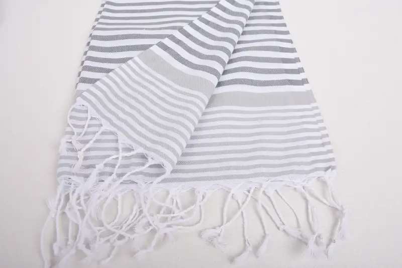 Beach Theme Wedding Gift, Personalized Gift, 40x24 Cotton Striped Towel, Monogrammed Hand Towel, Wedding Favors, Travel Towel, Bridal Party Gifts - 8