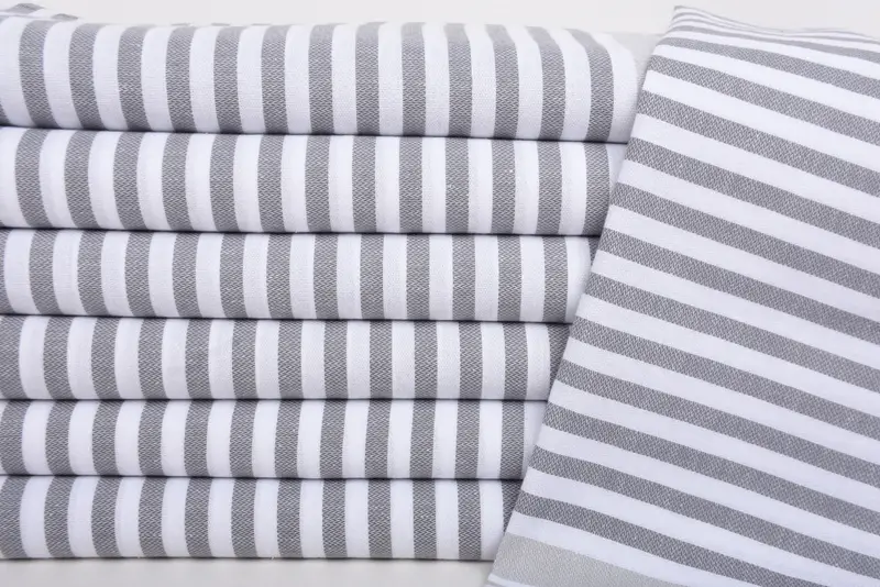 Beach Theme Wedding Gift, Personalized Gift, 40x24 Cotton Striped Towel, Monogrammed Hand Towel, Wedding Favors, Travel Towel, Bridal Party Gifts - 2