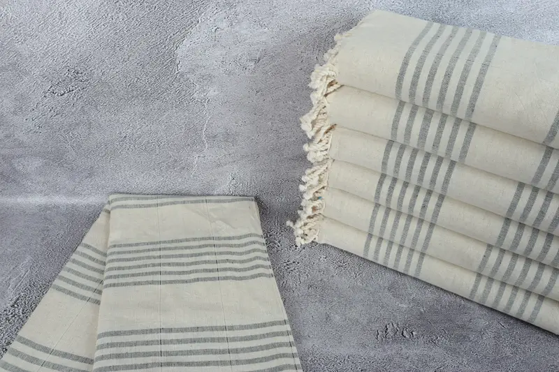 Quick-Dry Beach Towel, Custom Wedding Gift, Bridal Shower Favors, Wedding For Favor, Miami Bachelorette Party Favors, 70x40 Linen Striped Towel - 2