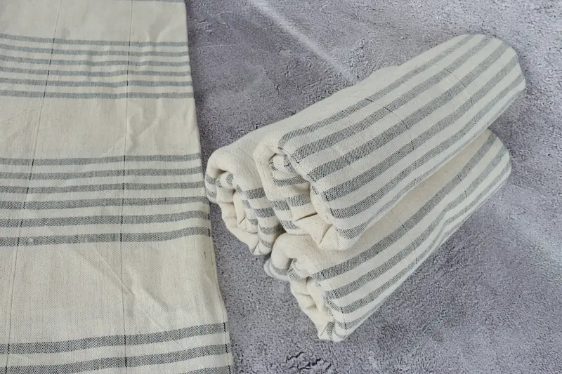 Quick-Dry Beach Towel, Custom Wedding Gift, Bridal Shower Favors, Wedding For Favor, Miami Bachelorette Party Favors, 70x40 Linen Striped Towel - 8