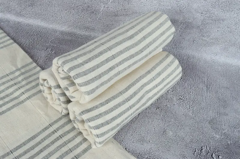 Quick-Dry Beach Towel, Custom Wedding Gift, Bridal Shower Favors, Wedding For Favor, Miami Bachelorette Party Favors, 70x40 Linen Striped Towel - 7