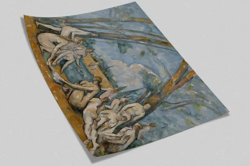 The Large Bathers Wall Paper, Bathroom Mural, Reproduction Wall Poster, Patterns And How To, Cezanne Mural, Accent Wall, Wallpaper Art, - 5